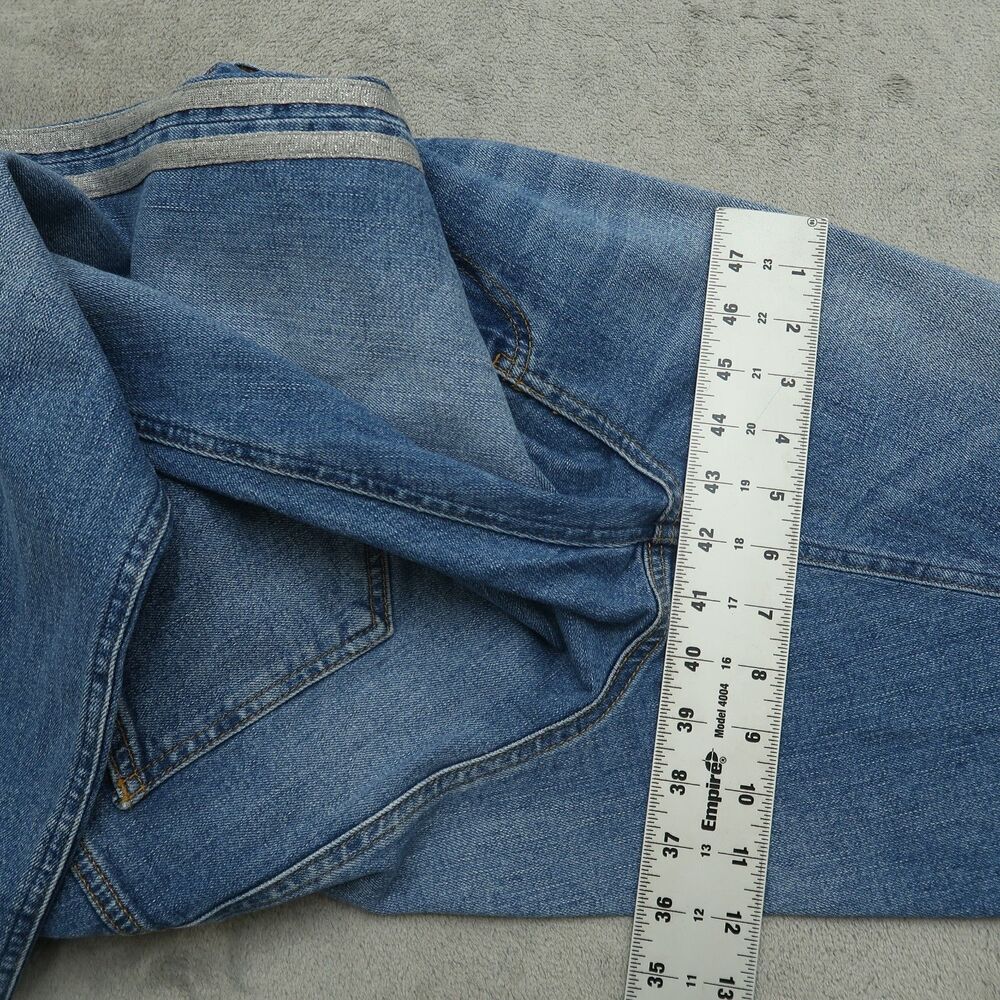 Pilcro Jeans Women's Fits 34x26 ( No Size Tag ) Blue High-Rise Cropped Denim - Picture 7 of 16